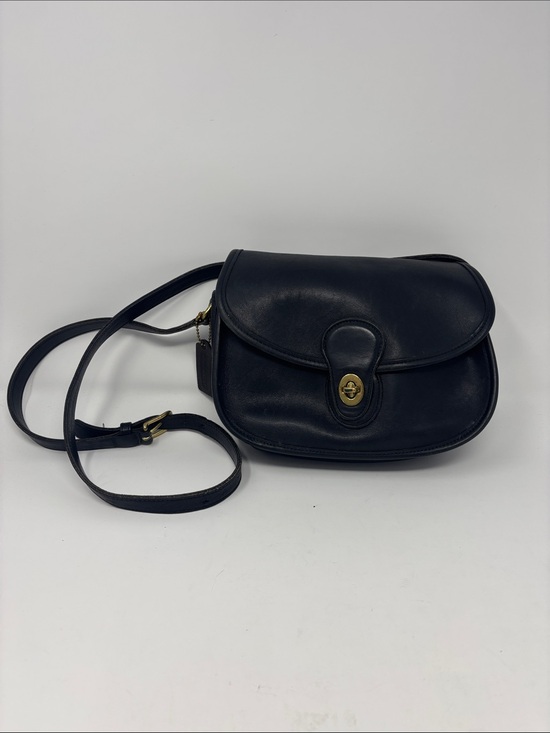 Coach Handbags - Coach | vintage Classic Black Leather Crossbody Bag